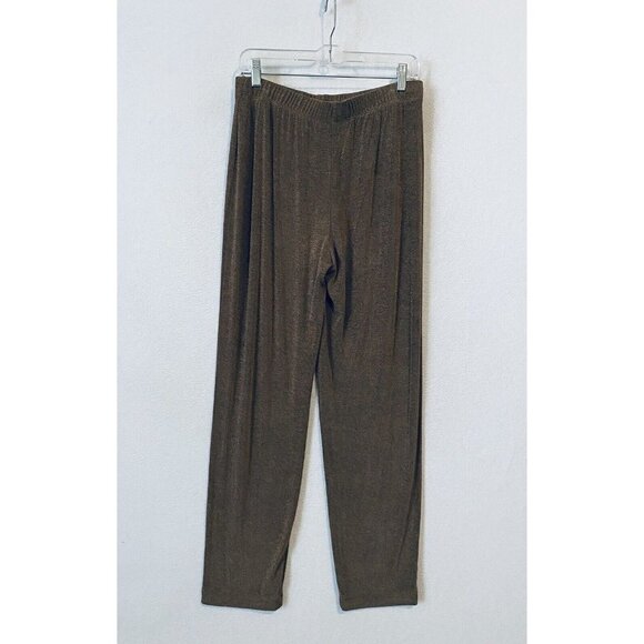 Travelers Chicos Pants Womens Large Pull On Elastic Waist Stretch Packable Brown - Picture 4 of 8